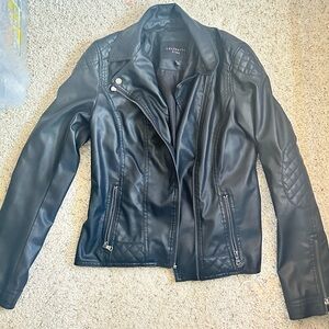Celebrity Pink Women's Leather Jacket in Black